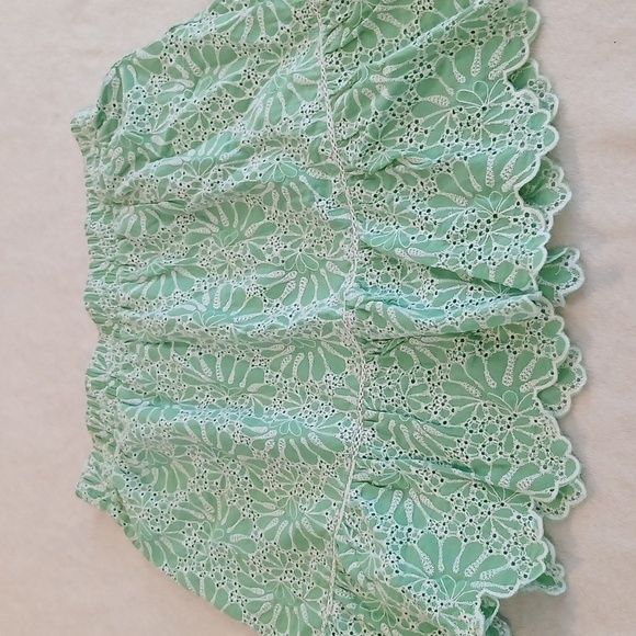 NWT LOFT Mint Floral Lace Blouse And Skirt Set Medium - Picture 8 of 12